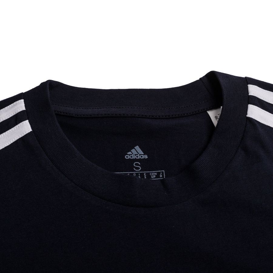 adidas T-Shirt 3-Stripes - Bleu Marine/Blanc