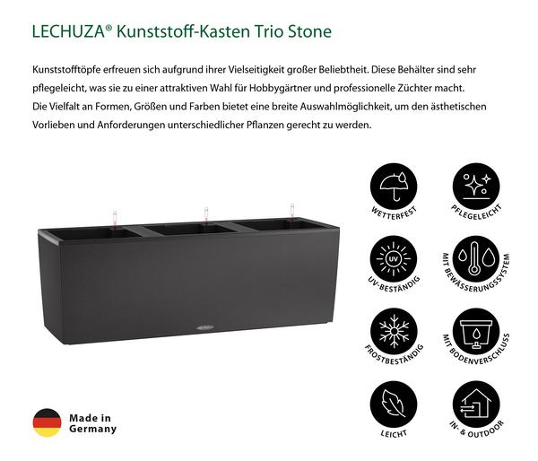 LECHUZA® Kunststoff-Kasten Trio Stone,