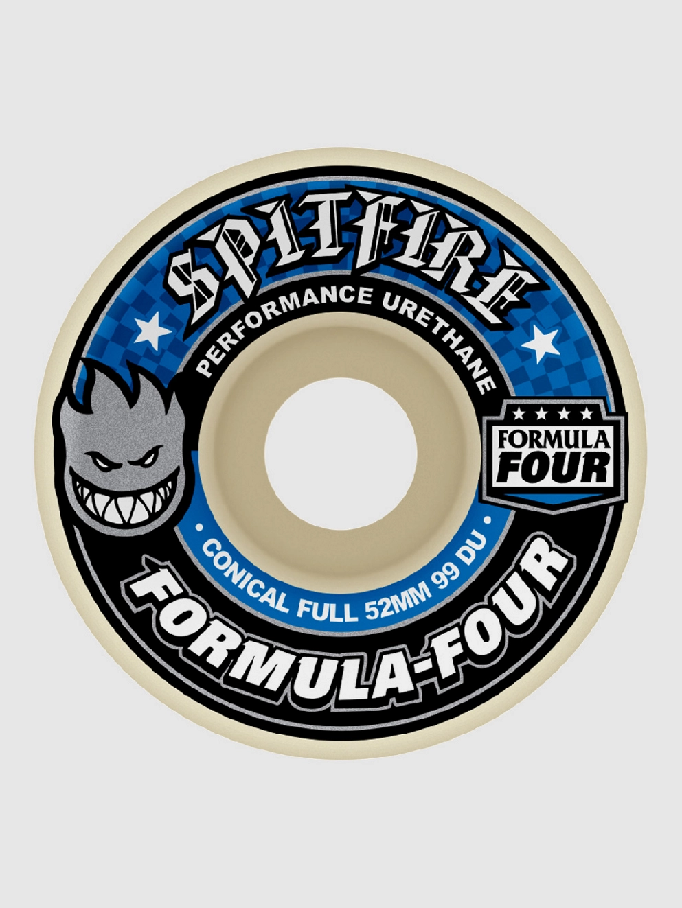 Spitfire Formula 4 99D Conical Full 52mm Wheels blue print