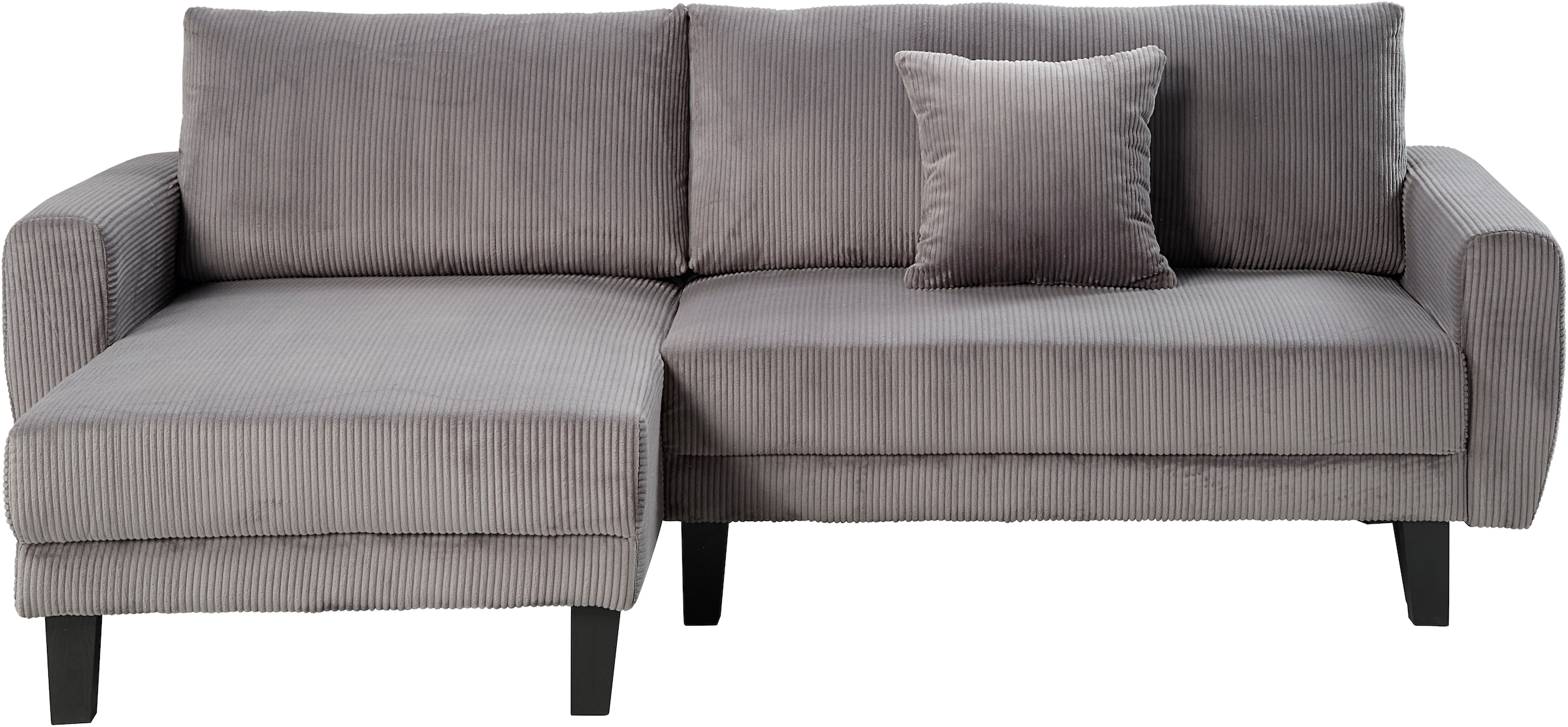 ATLANTIC home collection Ecksofa »Leonid L-Form« mit Schlaffunktion und Bettkasten