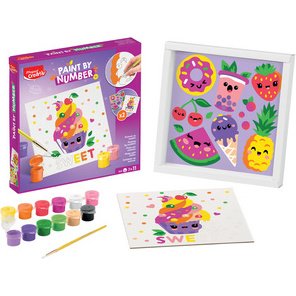Creativ Coffret de peinture au numéro Motif sucré