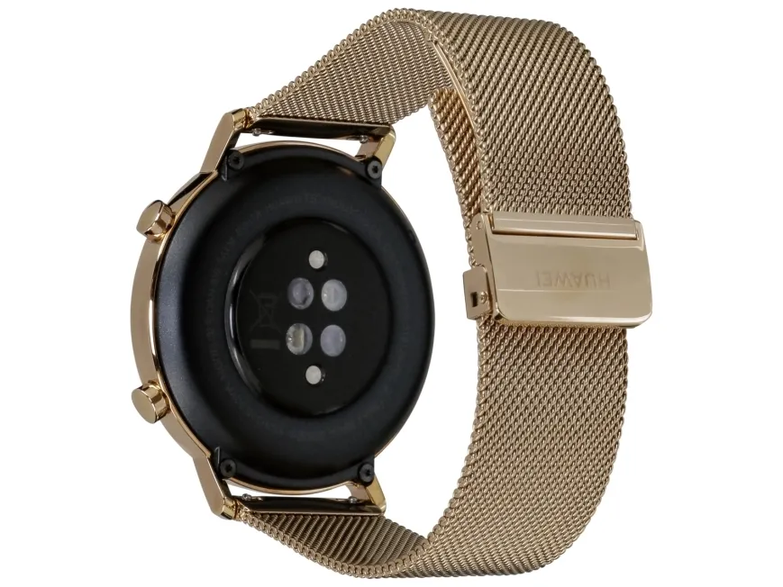 [OUTLET] - Huawei GT 2 (42 mm) 1.2”, Smart watch, GPS (satellite), AMOLED, Touchscreen, Heart rate monitor, Activity monitoring 24/7, Waterproof, Bluetooth, Refined Gold