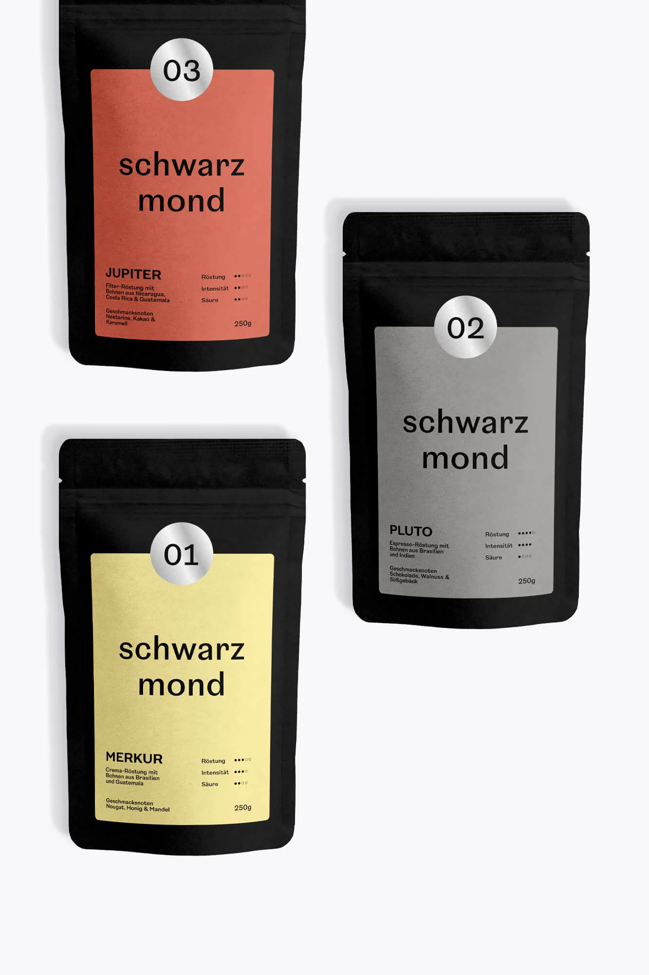 Schwarzmond Probierpaket 750g