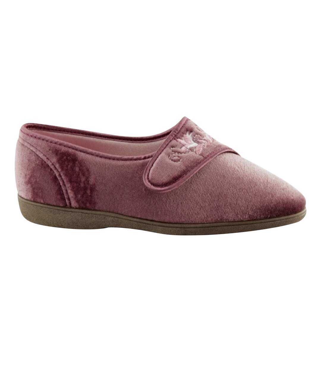 Sleepers Jolene - Chaussons à fermeture scratch - Femme (Prune) - UTDF532