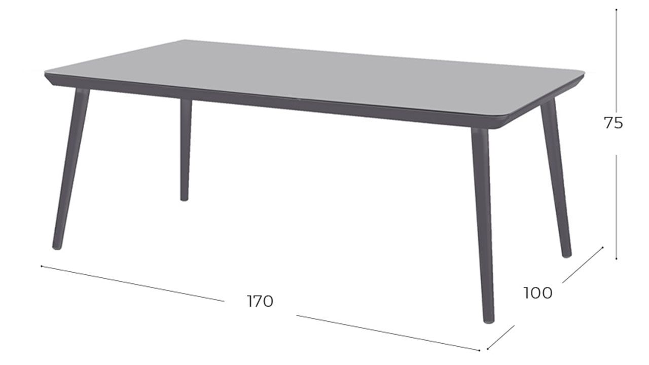 Tuintafel 65.875.108 Sophie Studio B170 x D100 x H75 cm