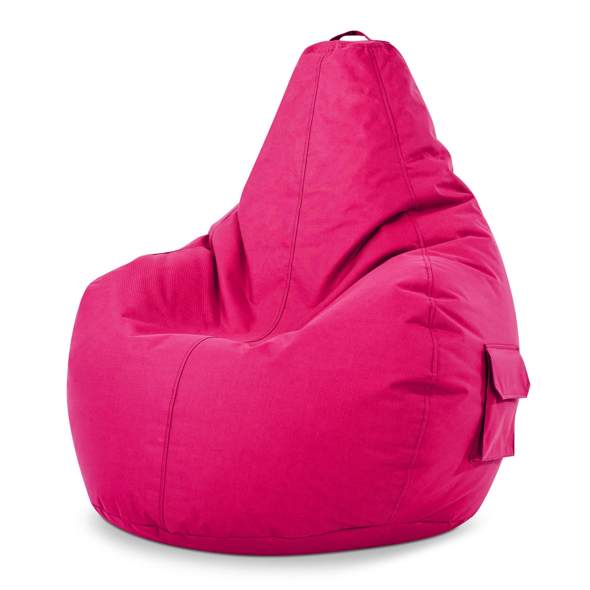 Green Bean Zitzak met rugleuning 80x70x90cm - Gaming stoel met 230L vulling, knuffelzacht, wasbaar - Zitzak vloerkussen, loungestoel, voetenbank, relaxstoel, gamer gaming stoel, roze