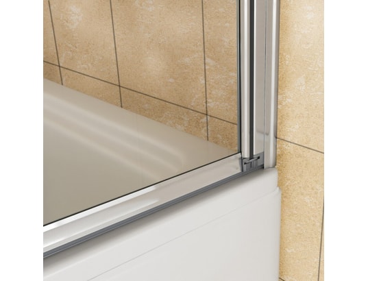 AICA SANITAIRE - Pare-baignoire Aica Pare baignoire 100x140cm en verre anticalcaire pivotant...