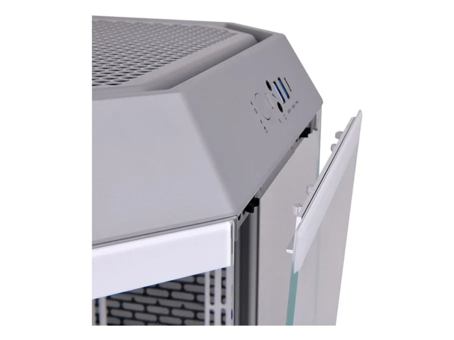 Thermaltake The Tower 300 - Minitower - micro ATX - sidepanel med vindue (hærdet glas) - ingen strømforsyning (PS/2) - kalksten - USB/Lyd