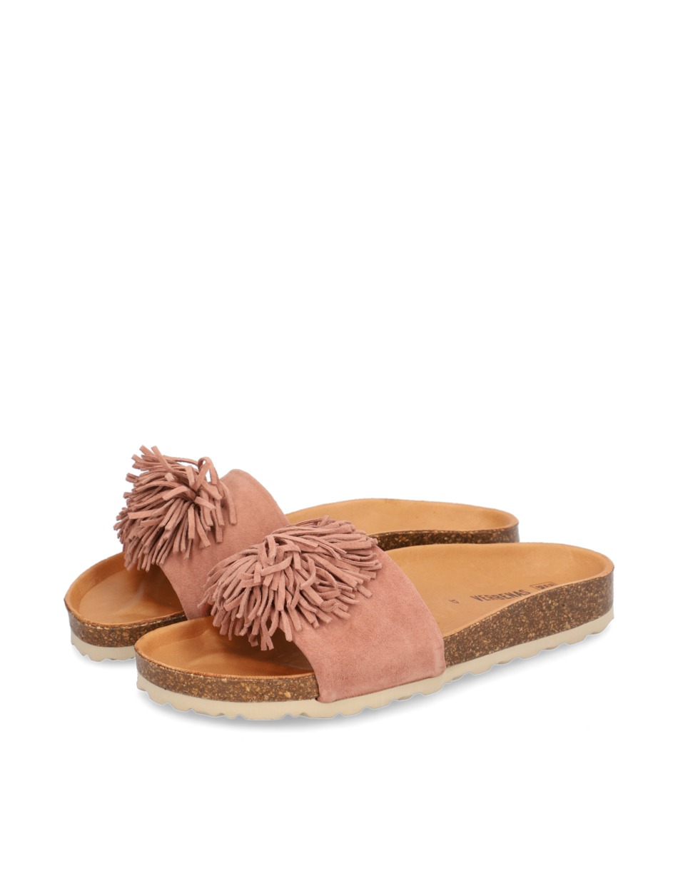Veloursleder Pantoffel