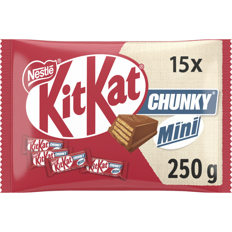 Kitkat Chunky mini melkchocolade uitdeelzak