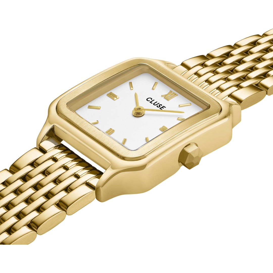 Cluse Gracieuse Petite Double Steel Weiss / Goldig