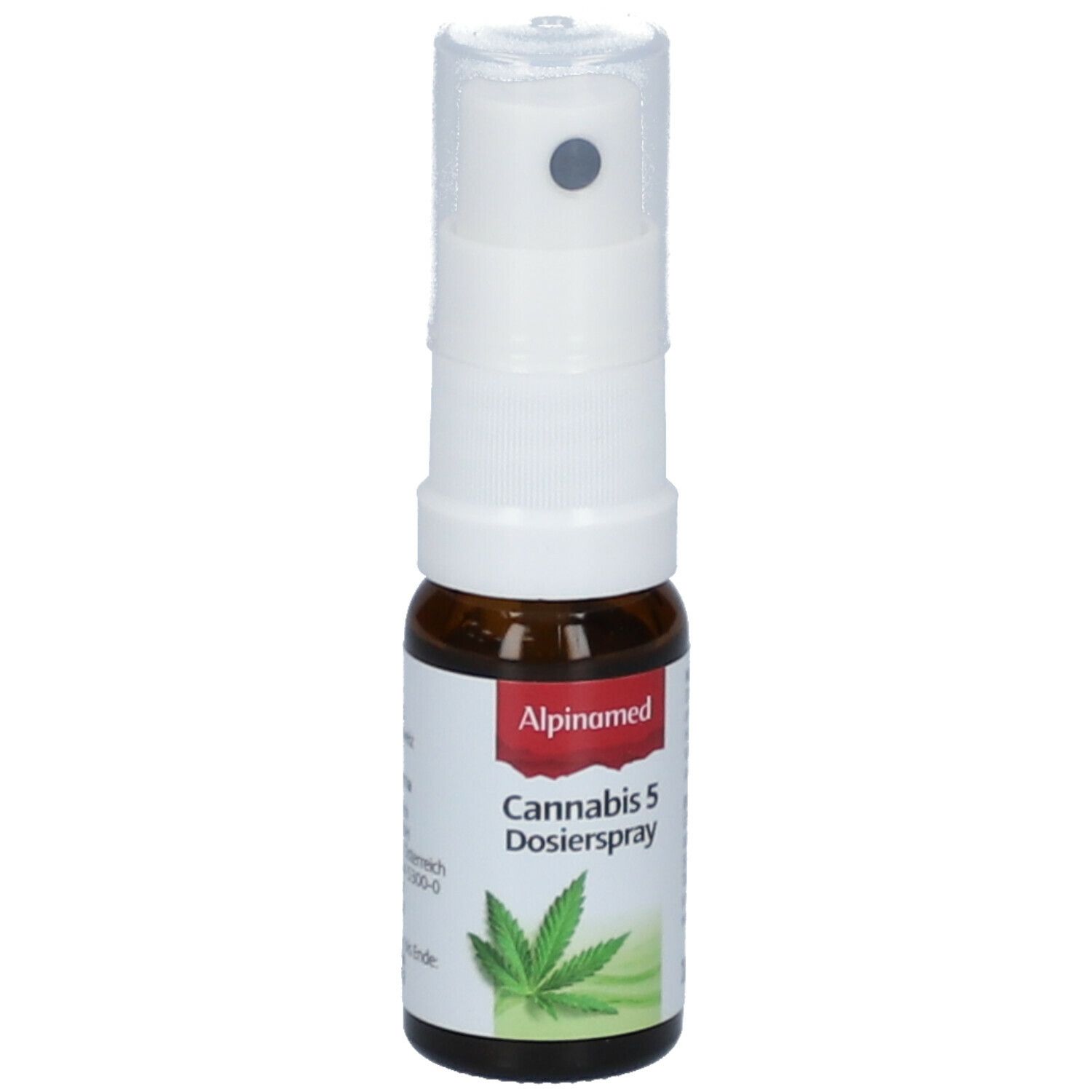 Alpinamed® Cannabis 5 Dosierspray mit Vollspektrum Cannabis-Aromaextrakt, Hanfsamenöl und Vitamin E