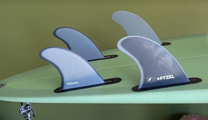 Futures Pyzel Padillac Control Series - Blue Grey - Quad - M