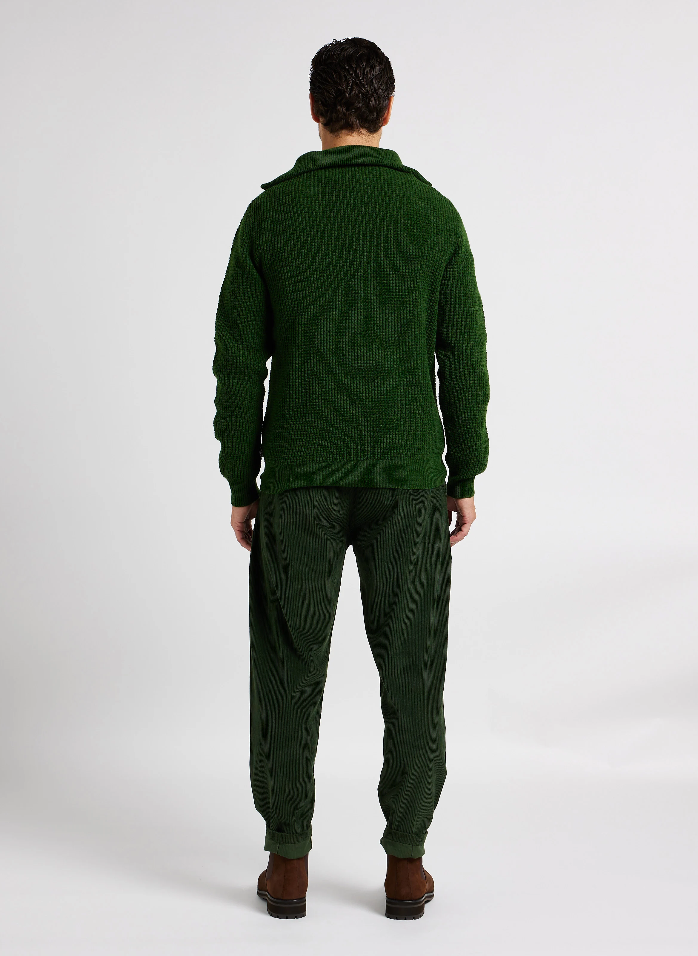 WOTAN - Pantalon droit en coton biologique | Vert