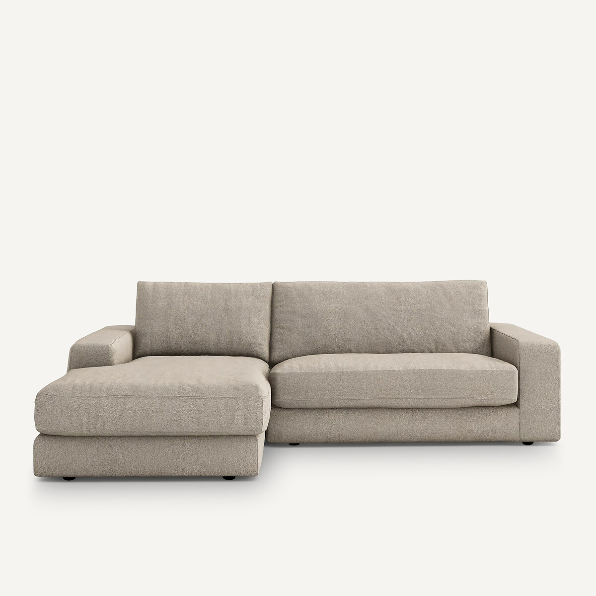 AM.PM<br>Sofá de canto, viscose/linho texturizado, Skander