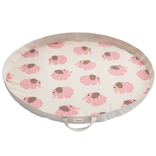 Tapis de jeu éléphant rose
