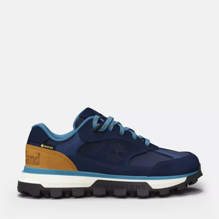 Chaussures imperméables Trail Trekker pour junior en bleu foncé