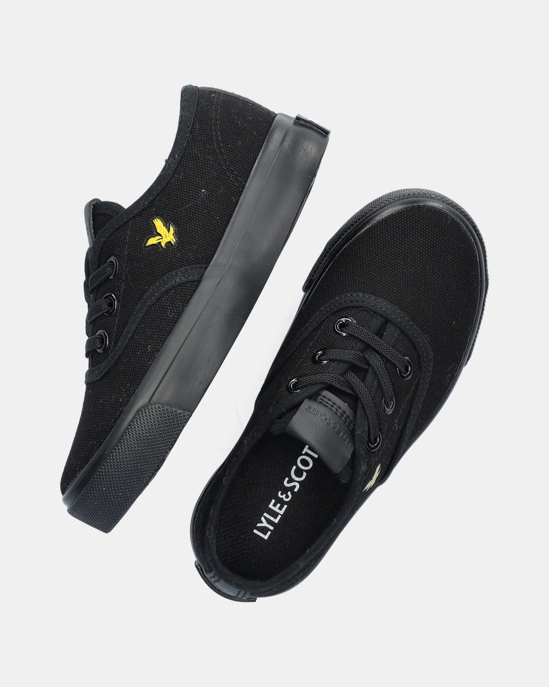Lyle & Scott Wick Kids Lage sneakers  - zwart