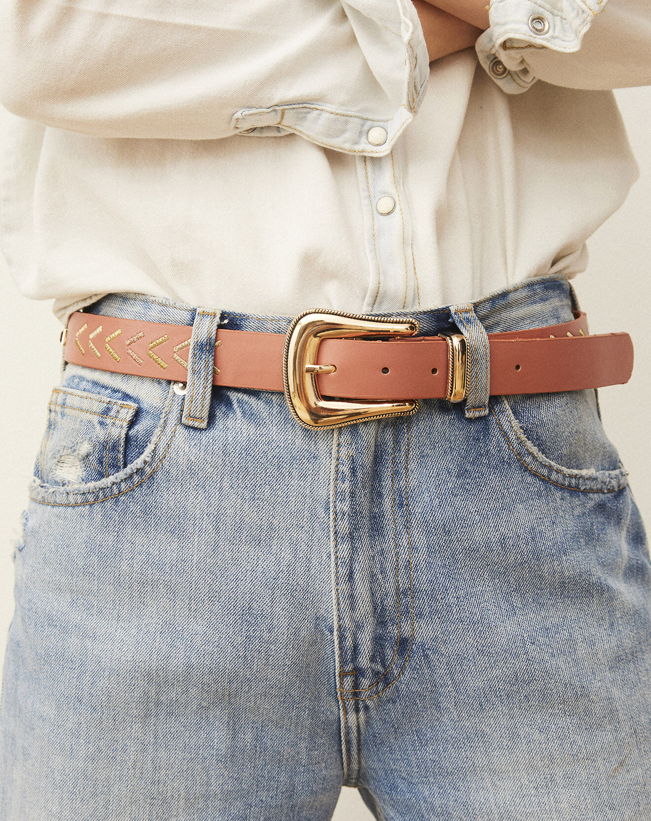 Wild Ceinture en Cuir Kimmy blush
