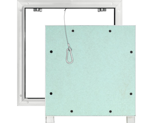 CeraMatic betegelbaar toegangspaneel met gipsplaatinzetstuk GKBI 2 x 12,5 mm en vangvoorziening 600 mm x 600 mm