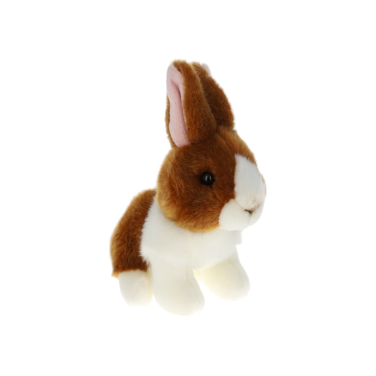 Peluche lapin marron et blanc Mercredi et Patati