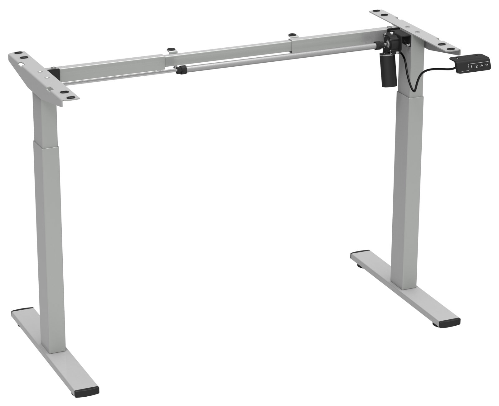Schreibtischgestell -silber- 92 cm - höhenverstellbar