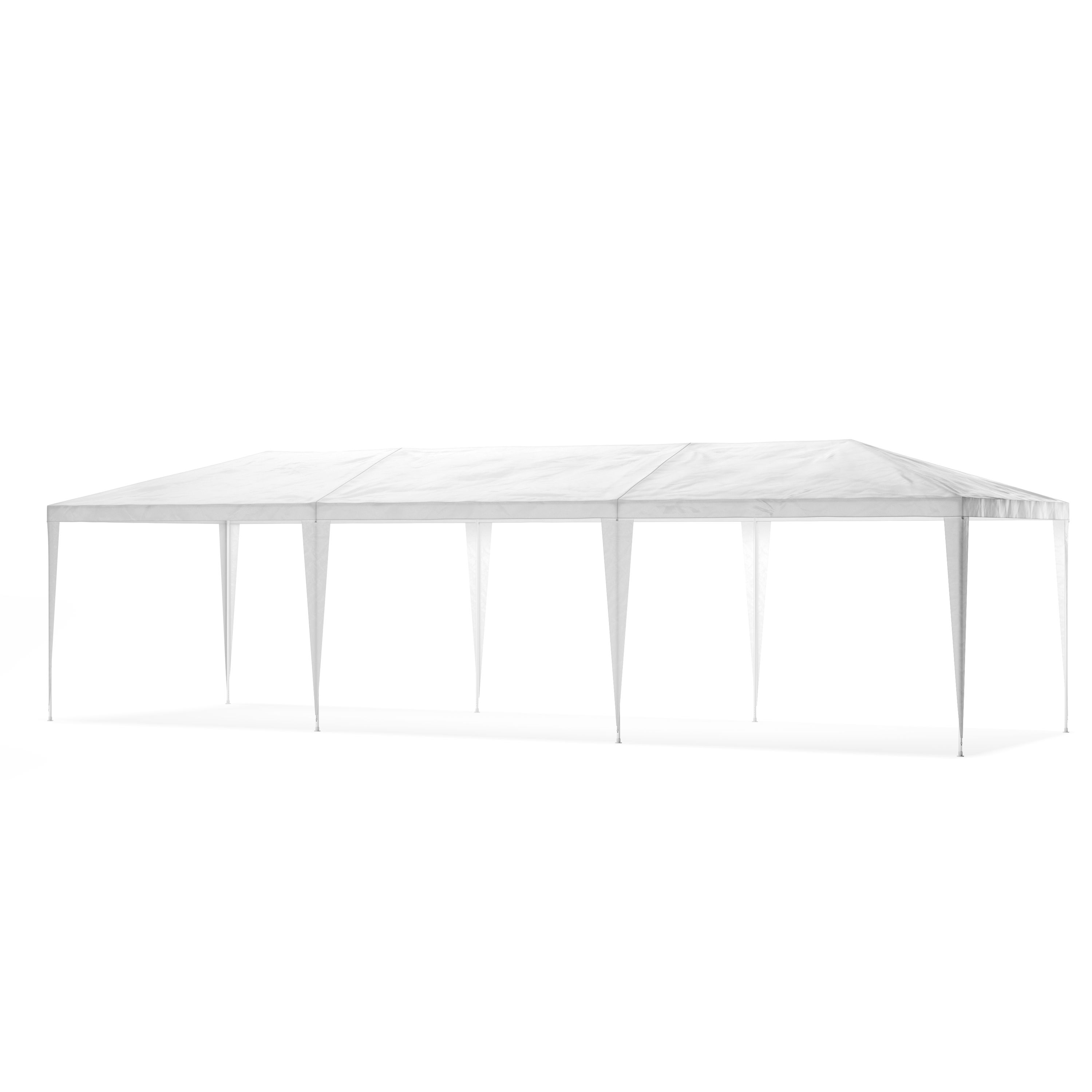 Partyzelt MARIS 9 x 3 m weiss inkl. 8 Seitenwände