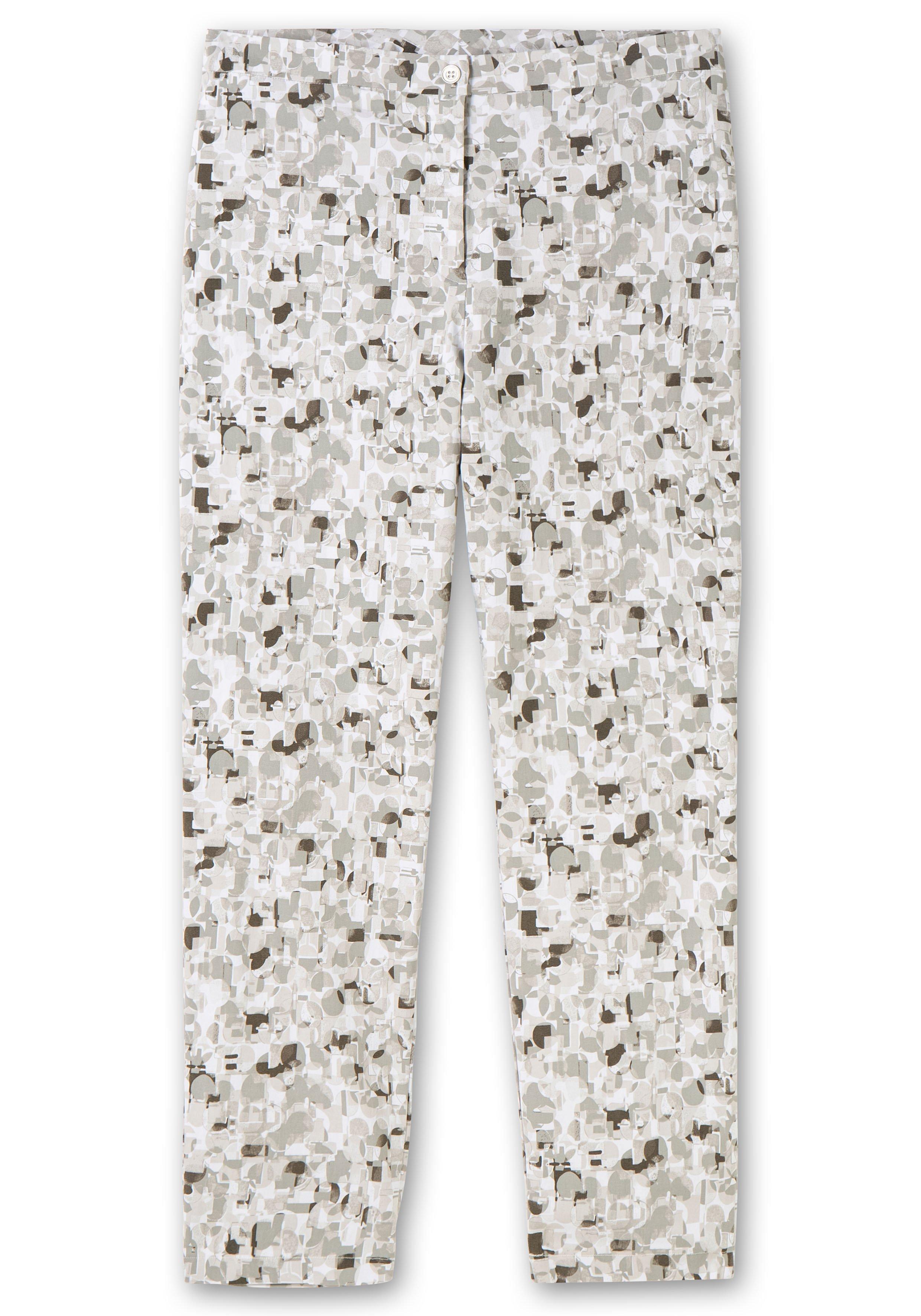 Schmale Bengalinhose mit Alloverdruck