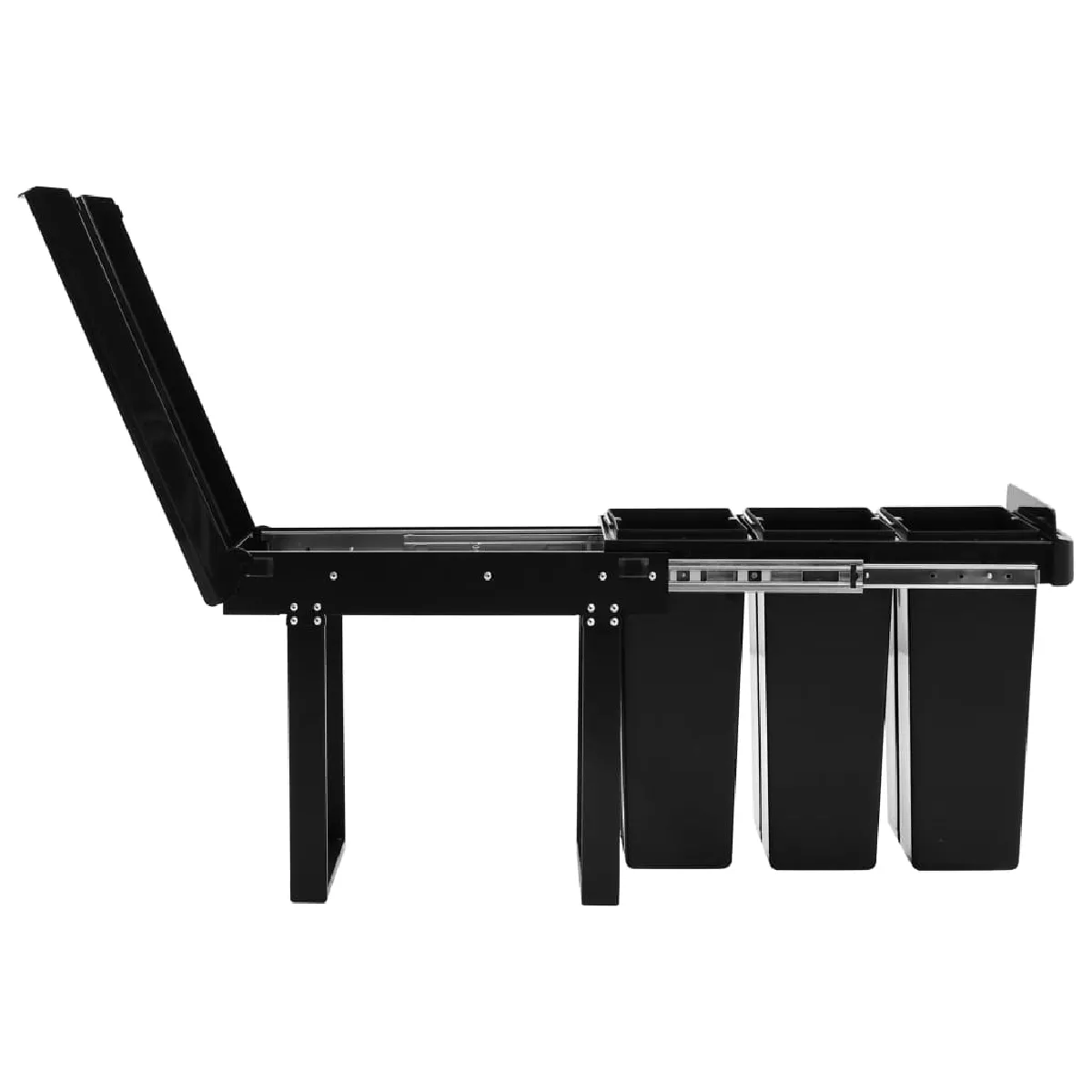 vidaXL Poubelle de cuisine intégrée - 36L