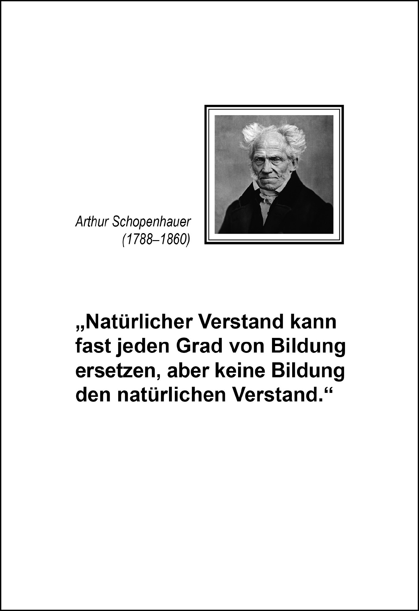 Postkarte 'Natürlicher Verstand' günstig bestellen