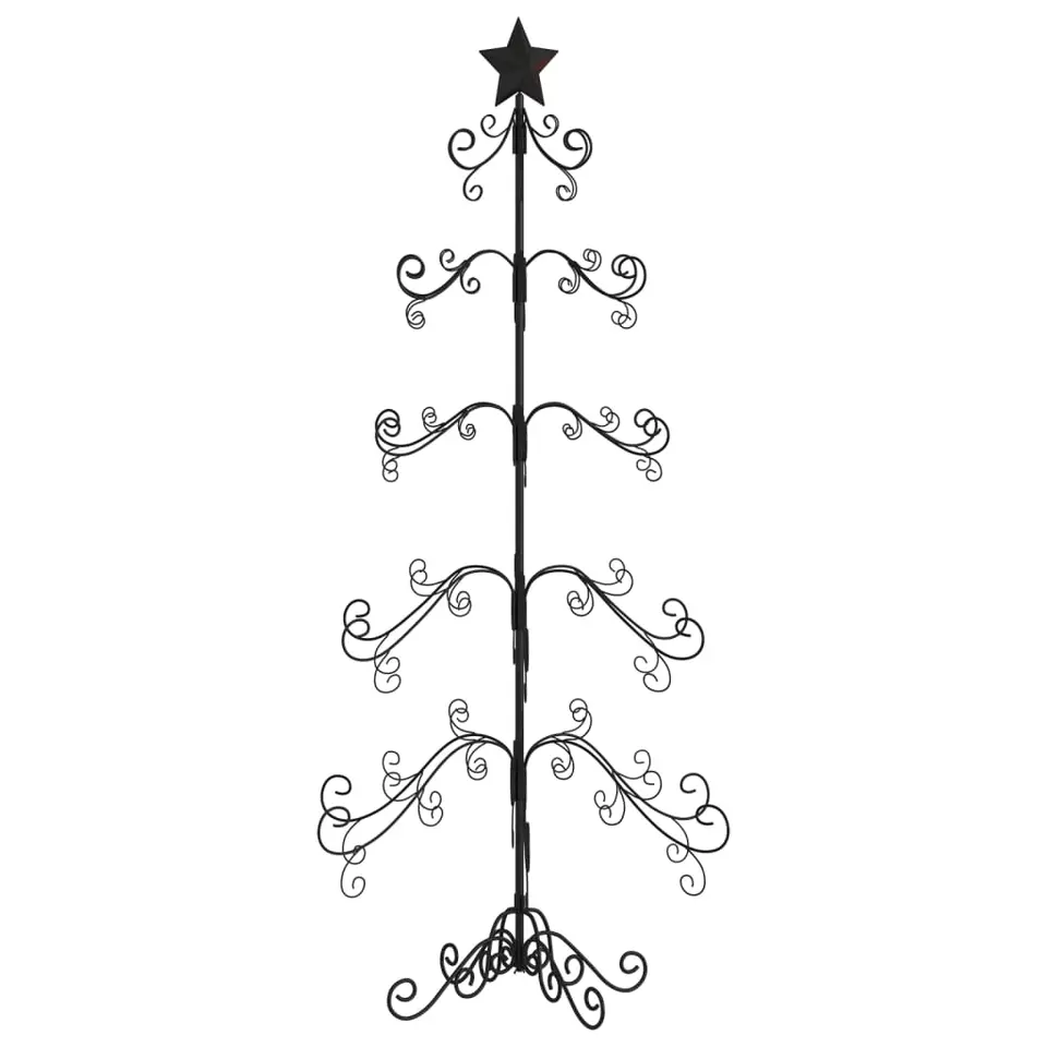 vidaXL - Metalen Kerstboom - Zwart - 150 cm