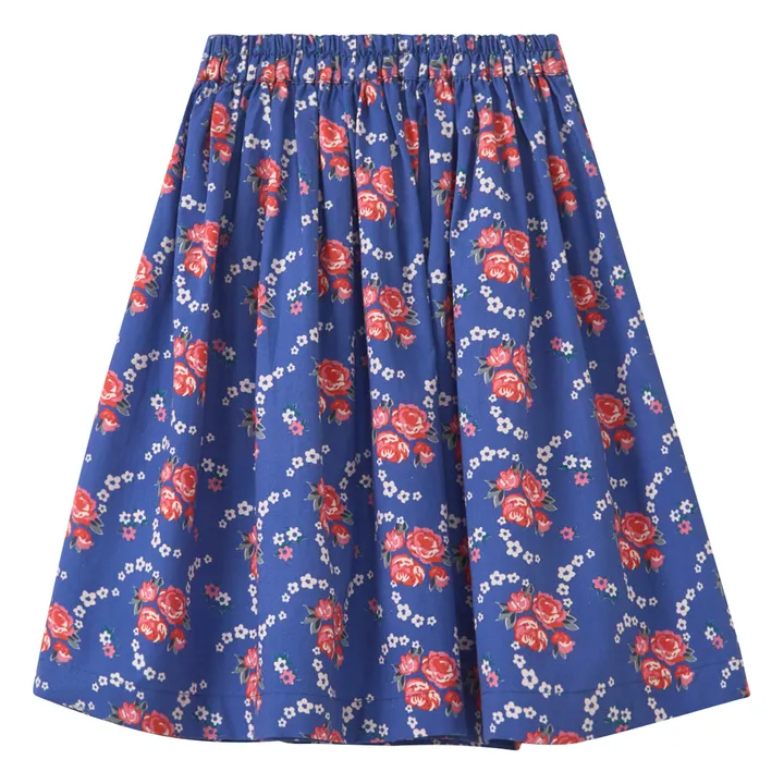 Caramel Jupe Fleuri Cumin | Bleu