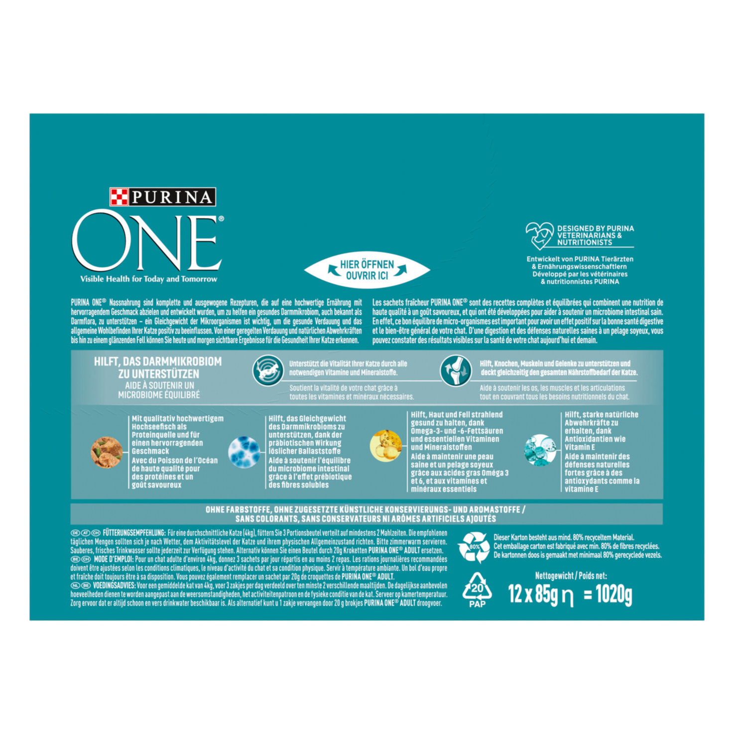 Purina ONE Adult Ozeanfisch 12x85g