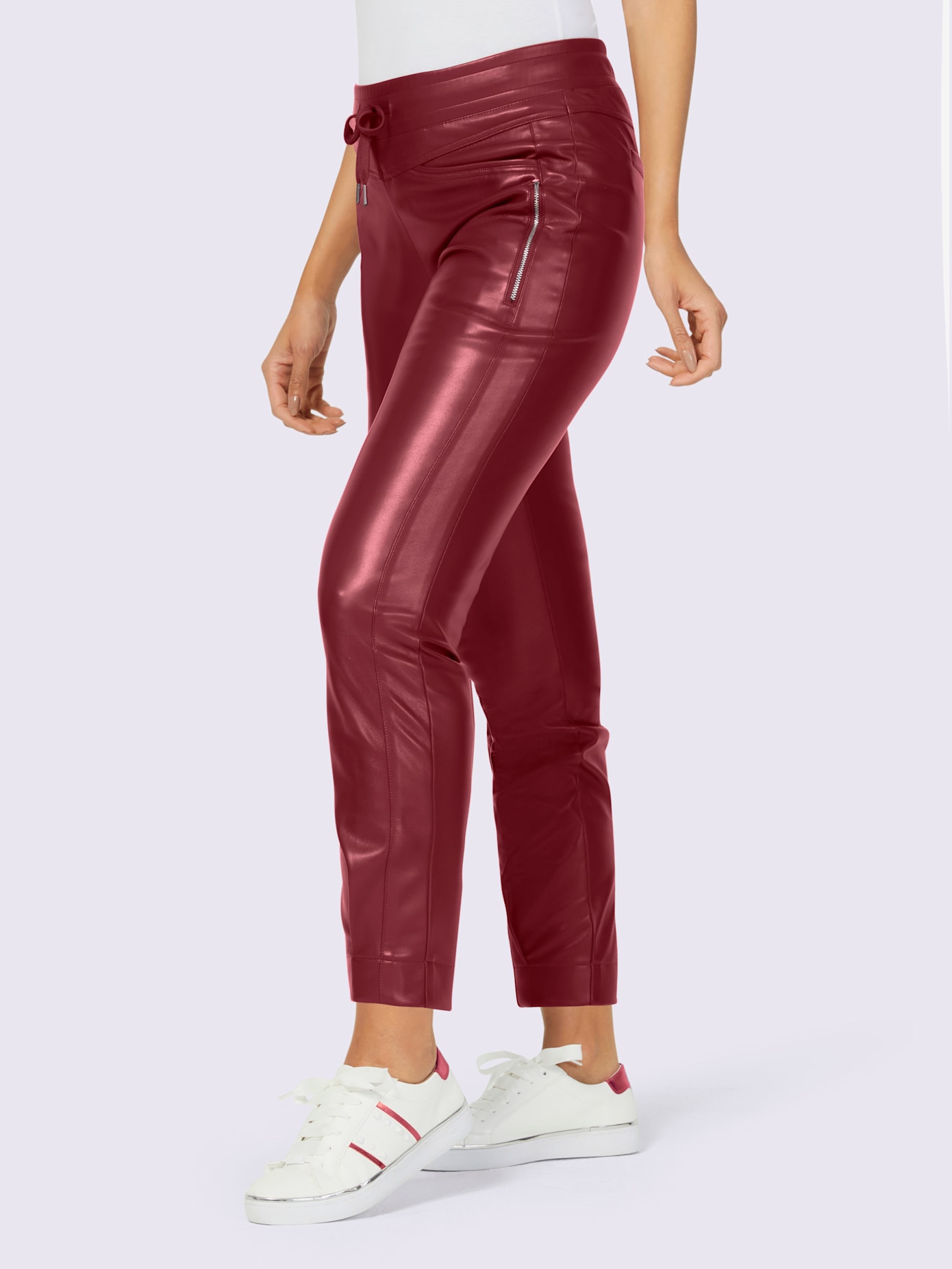 Pantalon en imitation cuir qualité lisse tendance