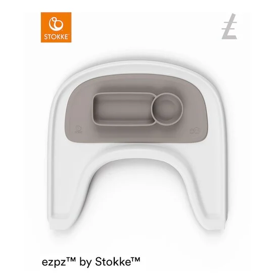 ezpz™ by Stokke™ Set de Table Silicone Tray   Soft Grey        de               Stokke®