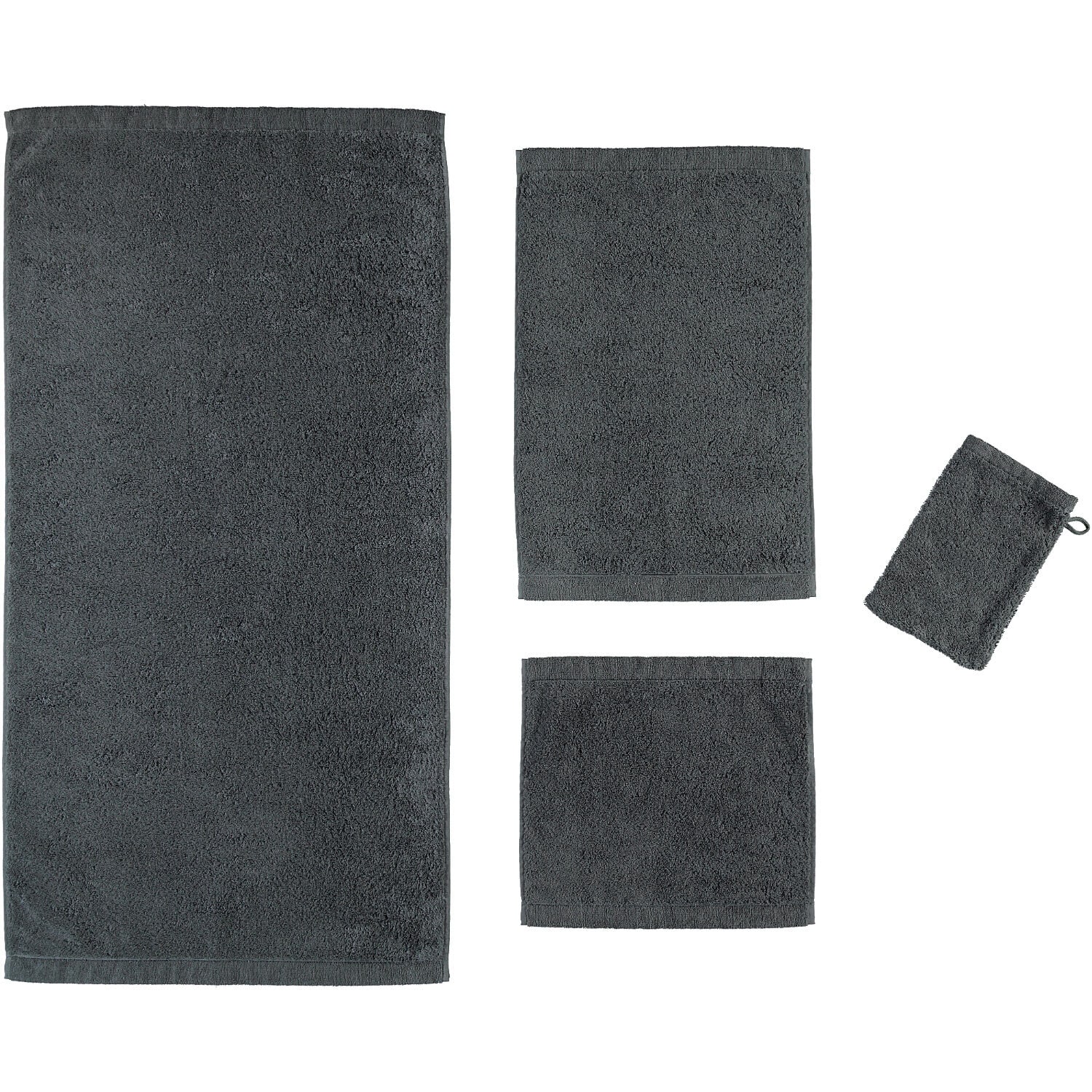 Cawö Waschhandschuh LIFE STYLE UNI 16 x 22 cm anthrazit