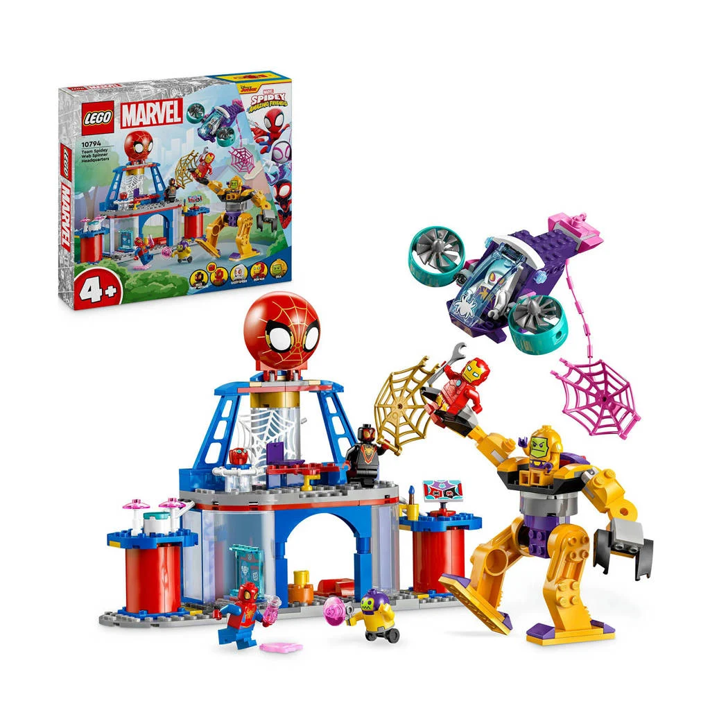 Wat een leuke lego set!Marvel Spidey and his Amazing Friends Team Spidey webspinner hoofdkwartier Speelgoed 10794