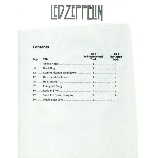 Alfred Music Publishing Led Zeppelin Bass Play-Along 1