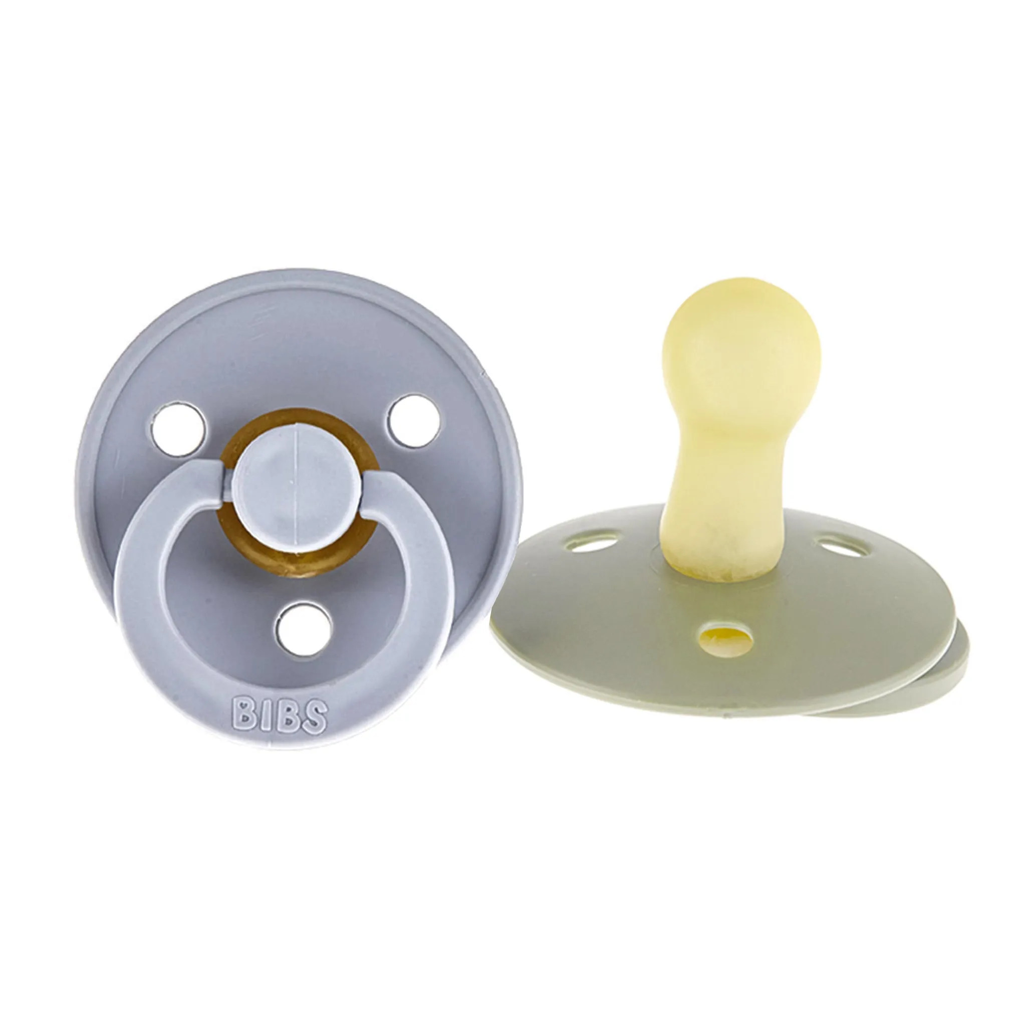 Bibs Suce Bibs 6-18mois Paquet de 2 - Vert  Gris (Grandeur 2)