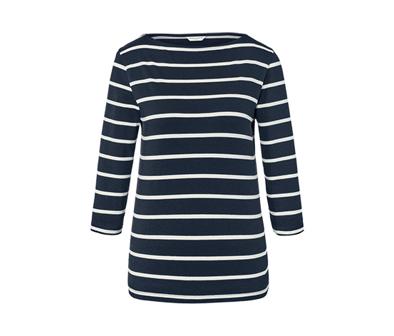 Gestreiftes Shirt mit 3/4-Arm