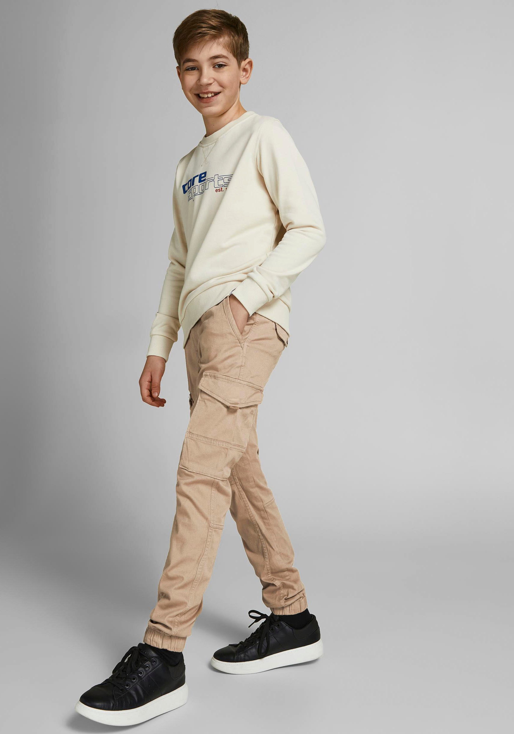 Jack & Jones Junior Cargohose »JPSTPAUL JJFLAKE 1075 CROCKERY NOOS JNR«