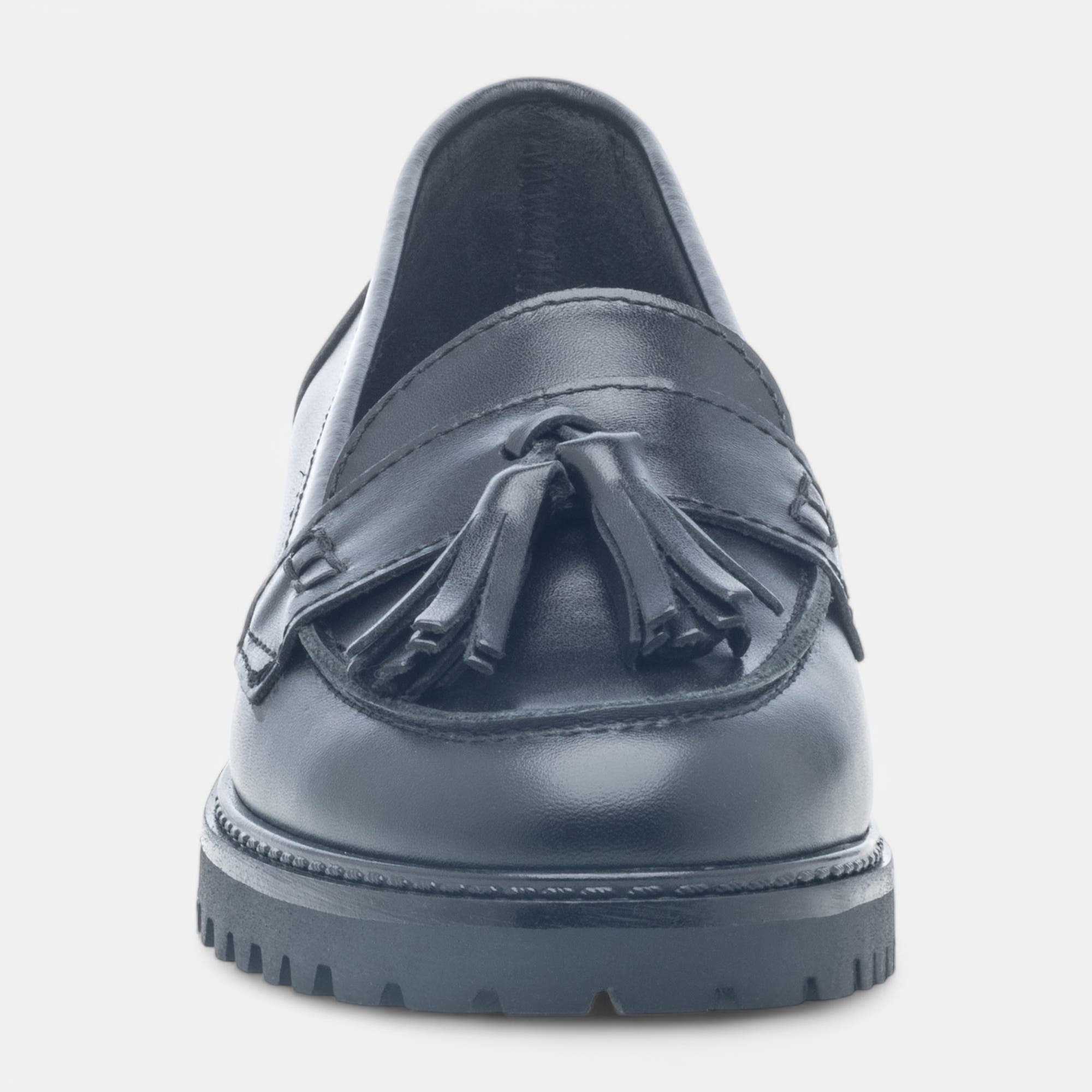 Mocassins Femme en cuir noir