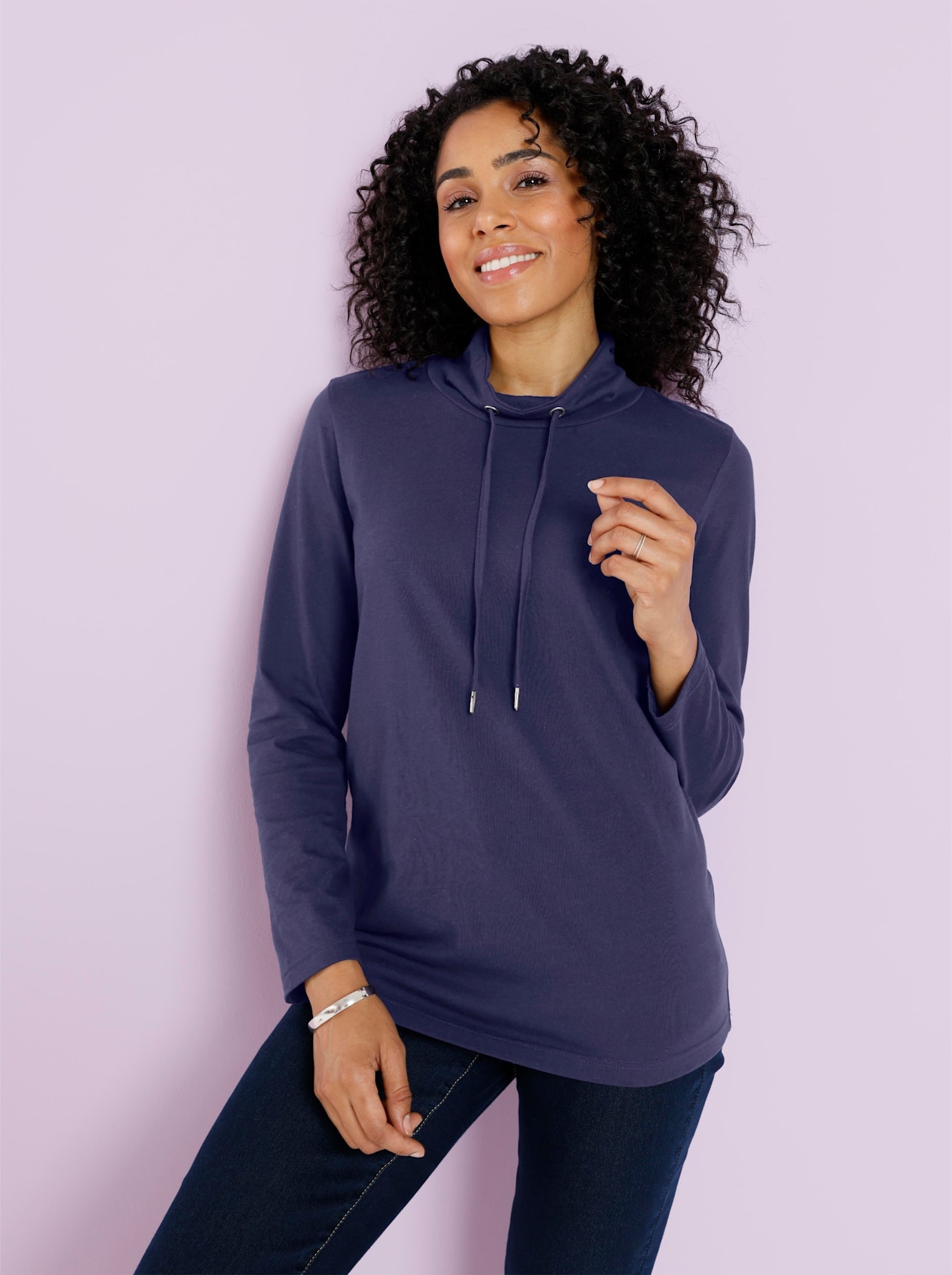 Classic Basics Stehkragenshirt »Langarm-Shirt«, 1 Stk.