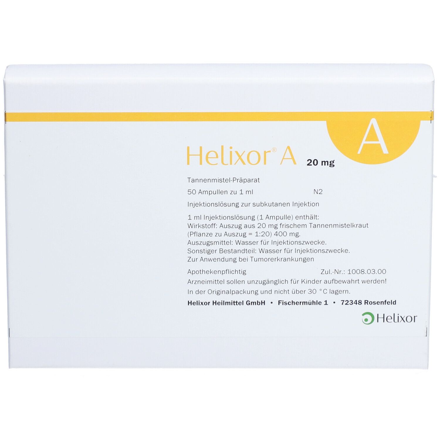 Helixor® A  20 mg