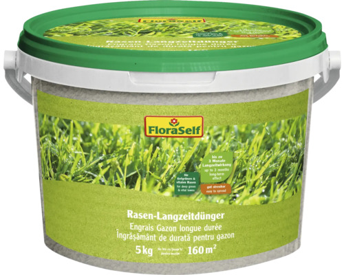 FloraSelf langzaamwerkende gazonmeststof 5 kg / 160 m²