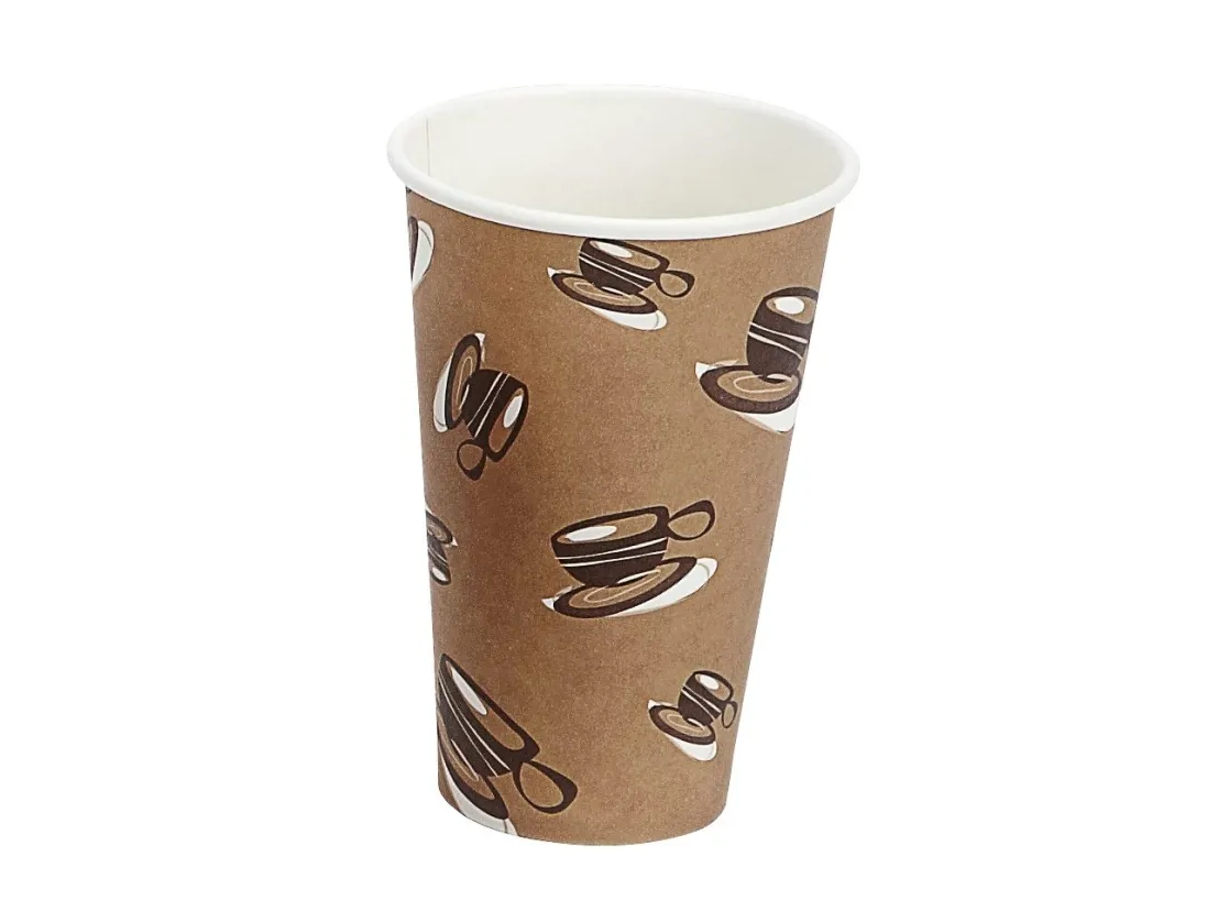 Kaffebæger 16oz 45cl Hot Cup Single Wall pap 1000stk/kar