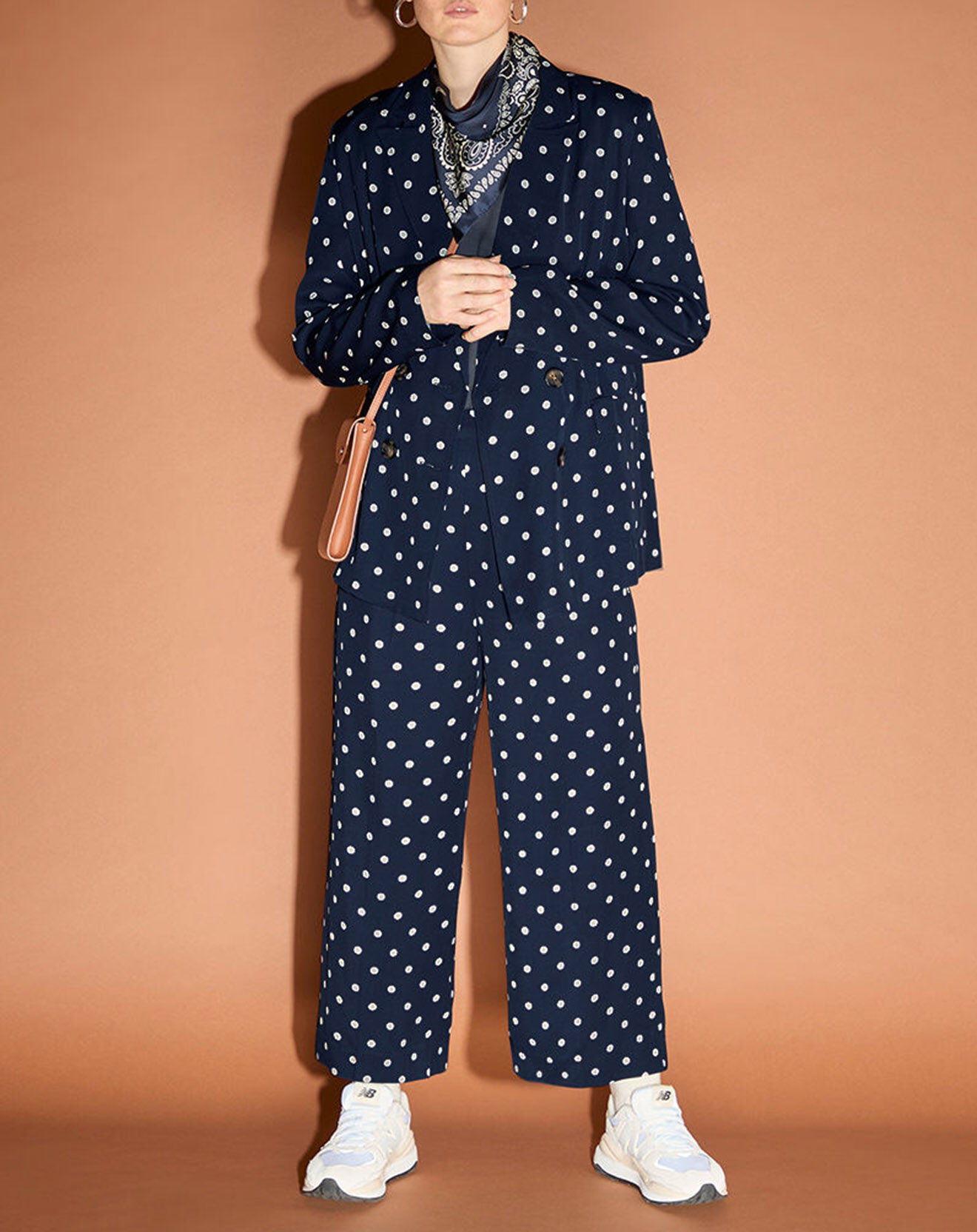 Jodhpur Veste fluide bloom bleue/blanc