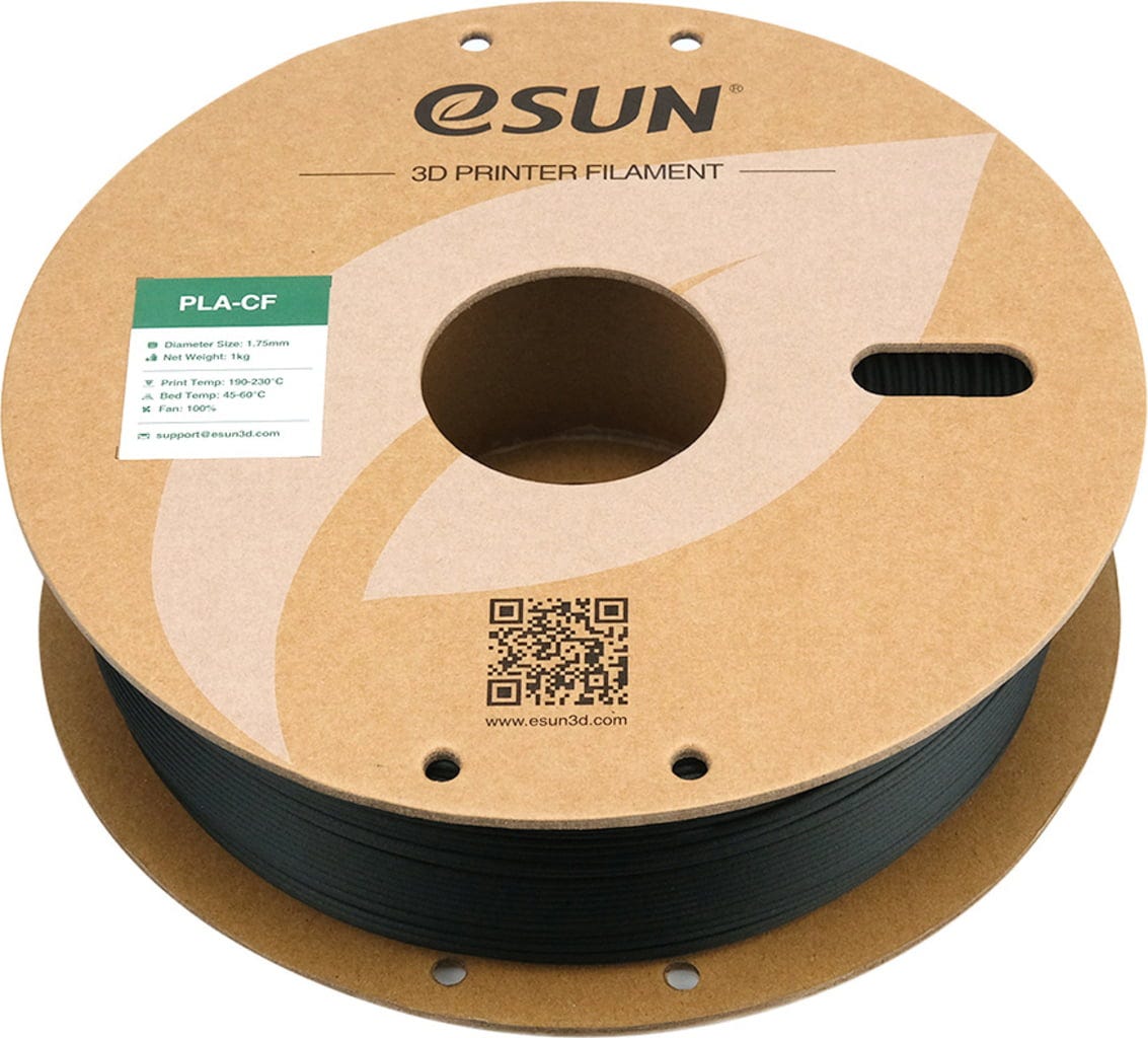 eSUN  PLA-CF Green, 1,75 mm / 1000 g    PLA-Filament mit Kohlenstofffasern verstärkt