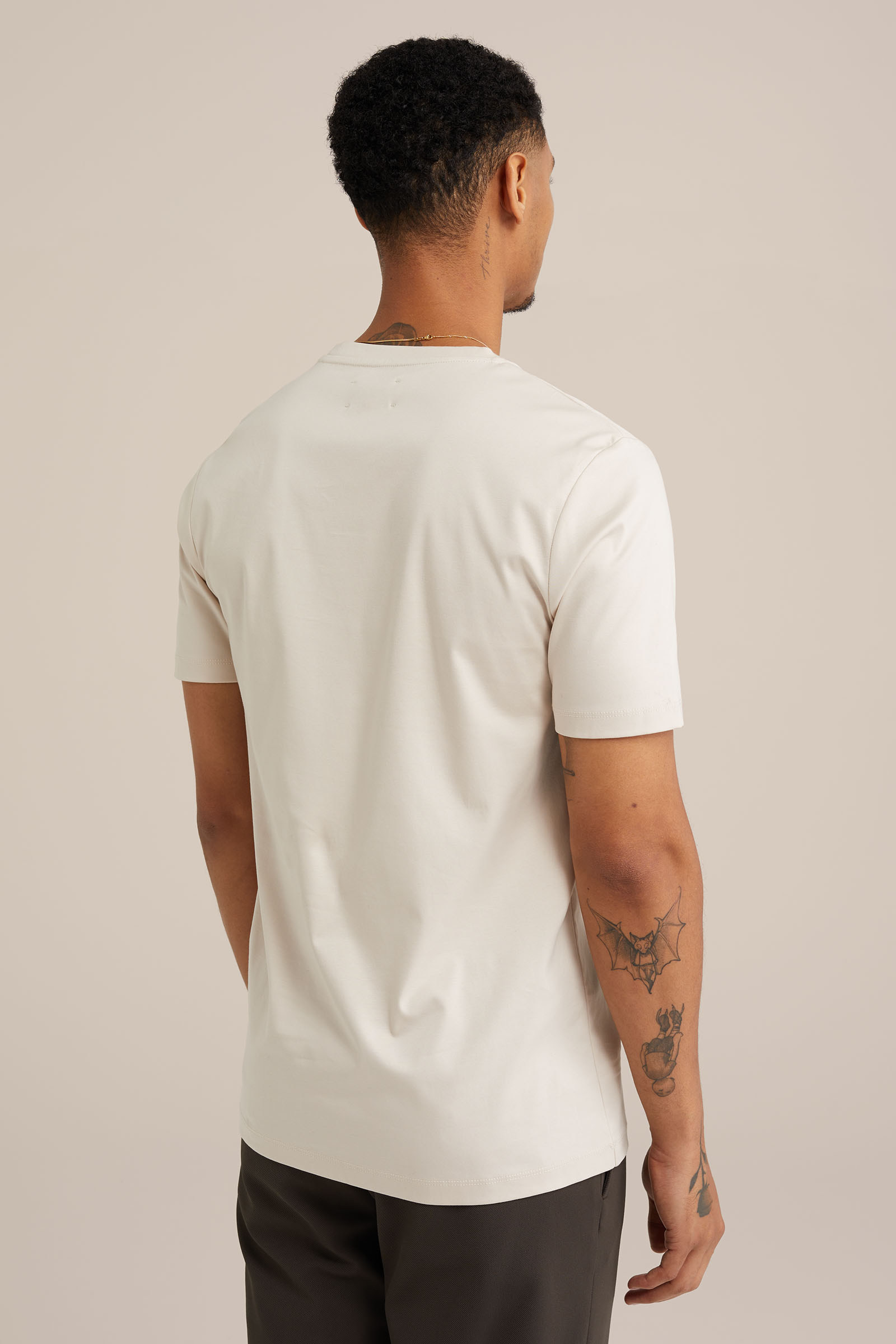 T-shirt Van Gils Gebroken wit