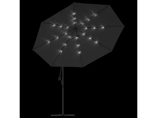 Parasol meuble de jardin métal argentée 02_0008653